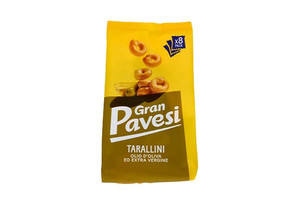 GRAN-PAVESI-I-TARALLINI-8-BUSTE-OLIO-DI-OLIVA-ED-EXTRA-VERGINE-256-g