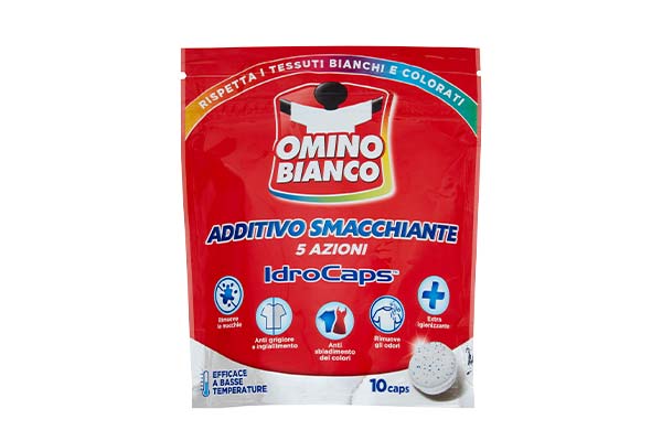 OMINO-BIANCO-ADDITIVO-SMACCHIANTE-IDROCAPS-10-CAPS-(DETERSIVI-ECODOSI)-200-g