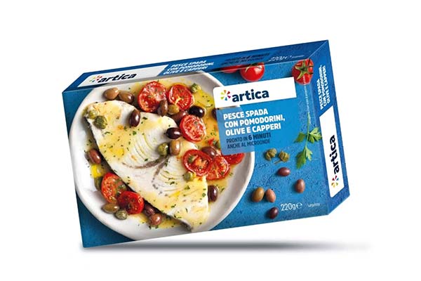 Pesce-spada-con-pomodorini,-olive-e-capperi-220g